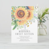 ひまわりガーデンフローラSweet sixteenパーティー 招待状 (スタンド正面)