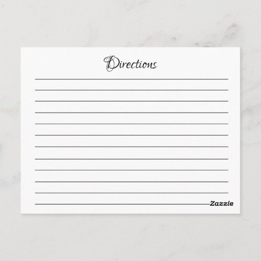 ひまわりガーデンブライダルシャワーレシピカード ポストカード (裏面)