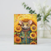 ひまわりガーデンマウス1 / 17 ポストカード (スタンド正面)