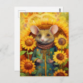 ひまわりガーデンマウス1 / 17 ポストカード (正面/裏面)