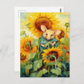 ひまわりガーデンマウス2 / 17 ポストカード (正面/裏面)