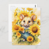 ひまわりガーデンマウス7 of 17 ポストカード (正面/裏面)