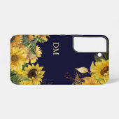 ひまわりガーデンモノグラム SAMSUNG GALAXYケース (裏面横)