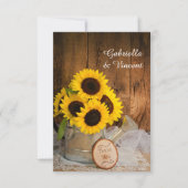 ひまわりガーデン散水結婚缶ありがとう サンキューカード (正面)