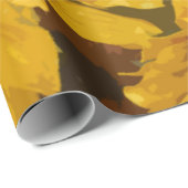 ひまわりガーデン素朴カントリーヴィンテージフローラ ラッピングペーパー (ロールコーナー)