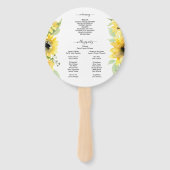 ひまわりガーデン結婚サークルのファン計画 ハンドファン (裏面)