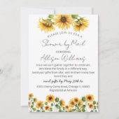 ひまわりガーデン赤ちゃんシャワー郵便 招待状 (正面)