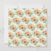 ひまわりガーデン16th誕生日招待状 招待状 (裏面)