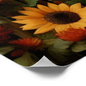 ひまわりガーデン7バードハウズブルーバード ポスター (角)