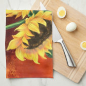 ひまわりキッチンタオ絵画-'s キッチンタオル (四つ折り)