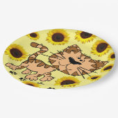 ひまわりキャットキッテン紙プレート ペーパープレート (アングル)