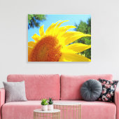 ひまわりキャンバスアートプリントパネル花 キャンバスプリント (インサイチュ (リビング))