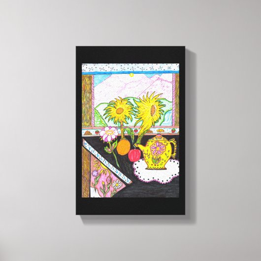 ひまわりキャンバス キャンバスプリント (正面)