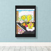 ひまわりキャンバス キャンバスプリント (インサイチュ (ウッドフロア))