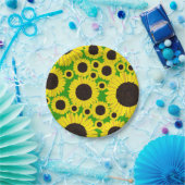 ひまわりキュート1歳プレート ペーパープレート (パーティー)