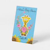 ひまわりキリンフローラバラ台座標識 台座サイン (正面)