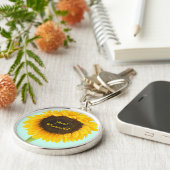 ひまわりキーチェーンたった今結婚しました キーホルダー (側面)