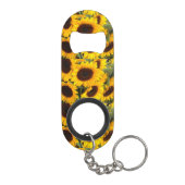 ひまわりキーチェーンボトルオープナー キーホルダー栓抜き (裏面)