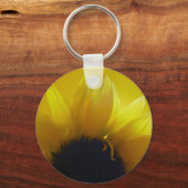ひまわりキーチェーン陽気な黄色の花の贈り物 キーホルダー (正面)