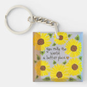 ひまわりキーチェーン キーホルダー (正面)