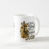 ひまわりギタークリスチャンTシャツ コーヒーマグカップ (正面右)