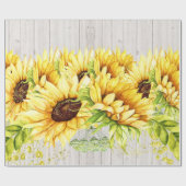 ひまわりギフトラッピング紙 ラッピングペーパー (フラット)