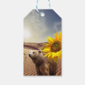 ひまわりギフトラベルフローラクマ ギフトタグ (正面)