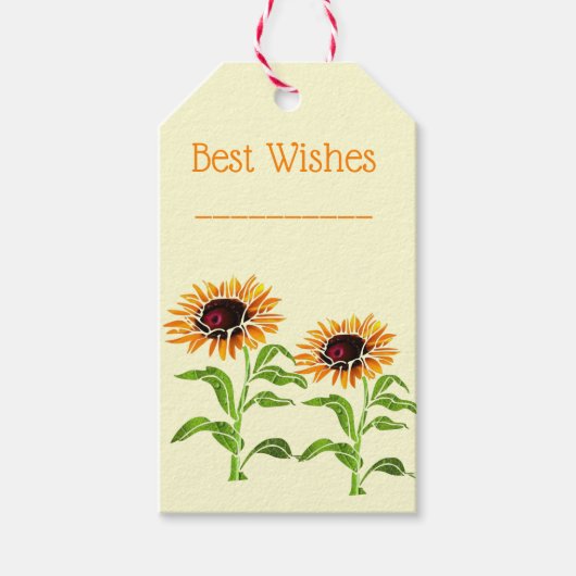 ひまわりギフトラベル ギフトタグ (正面)