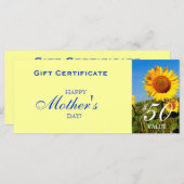 ひまわりギフト券お母さんの日 (正面/裏面)