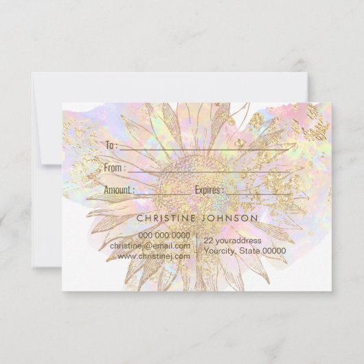 ひまわりギフト券 (裏面)