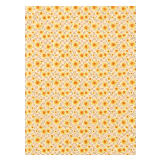 ひまわりギンガム テーブルクロス (正面)