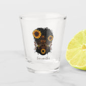 ひまわりクイーンアフロウーマン ショットグラス (正面)