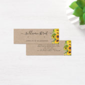 ひまわりクラフトイヤリングジュエリー表示カード (デスク)