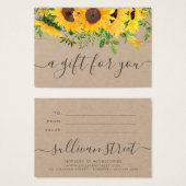 ひまわりクラフト小口商品券 (正面&裏面)