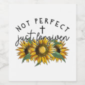 ひまわりクリスチャンを許しただけでは完璧ではない ワインラベル (シングルラベル)