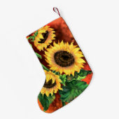 ひまわりクリスマスストッキング スモールクリスマスストッキング (裏面 (吊り時))