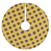 ひまわりクリスマスツリーひまわりアートツリースカート ブラッシュドポリエステルツリースカート (正面)