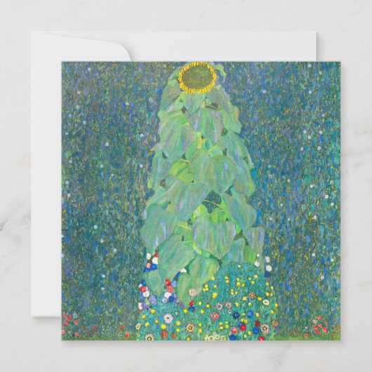 ひまわりクリムトヴィンテージ花アールヌーボー (正面)