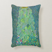 ひまわりクリムトヴィンテージ花アールヌーボー アクセントクッション (正面(垂直))