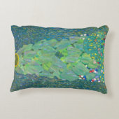 ひまわりクリムトヴィンテージ花アールヌーボー アクセントクッション (裏面)