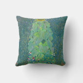 ひまわりクリムトヴィンテージ花アールヌーボー クッション (裏面)