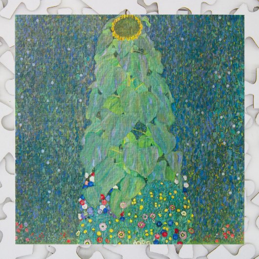ひまわりクリムトヴィンテージ花アールヌーボー ジグソーパズル
