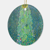 ひまわりクリムトヴィンテージ花アールヌーボー セラミックオーナメント (左)