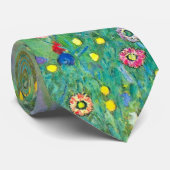 ひまわりクリムトヴィンテージ花アールヌーボー ネクタイ (ロール)