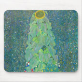 ひまわりクリムトヴィンテージ花アールヌーボー マウスパッド (正面)