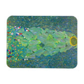 ひまわりクリムトヴィンテージ花アールヌーボー マグネット (横)