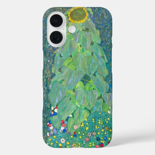 ひまわりクリムトヴィンテージ花アールヌーボー Case-Mate iPhoneケース (裏面)