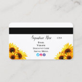 ひまわりクレジットカード名刺 名刺 (裏面)