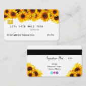 ひまわりクレジットカード名刺 名刺 (正面/裏面)