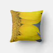 ひまわりクローズアップ写真 クッション (裏面)